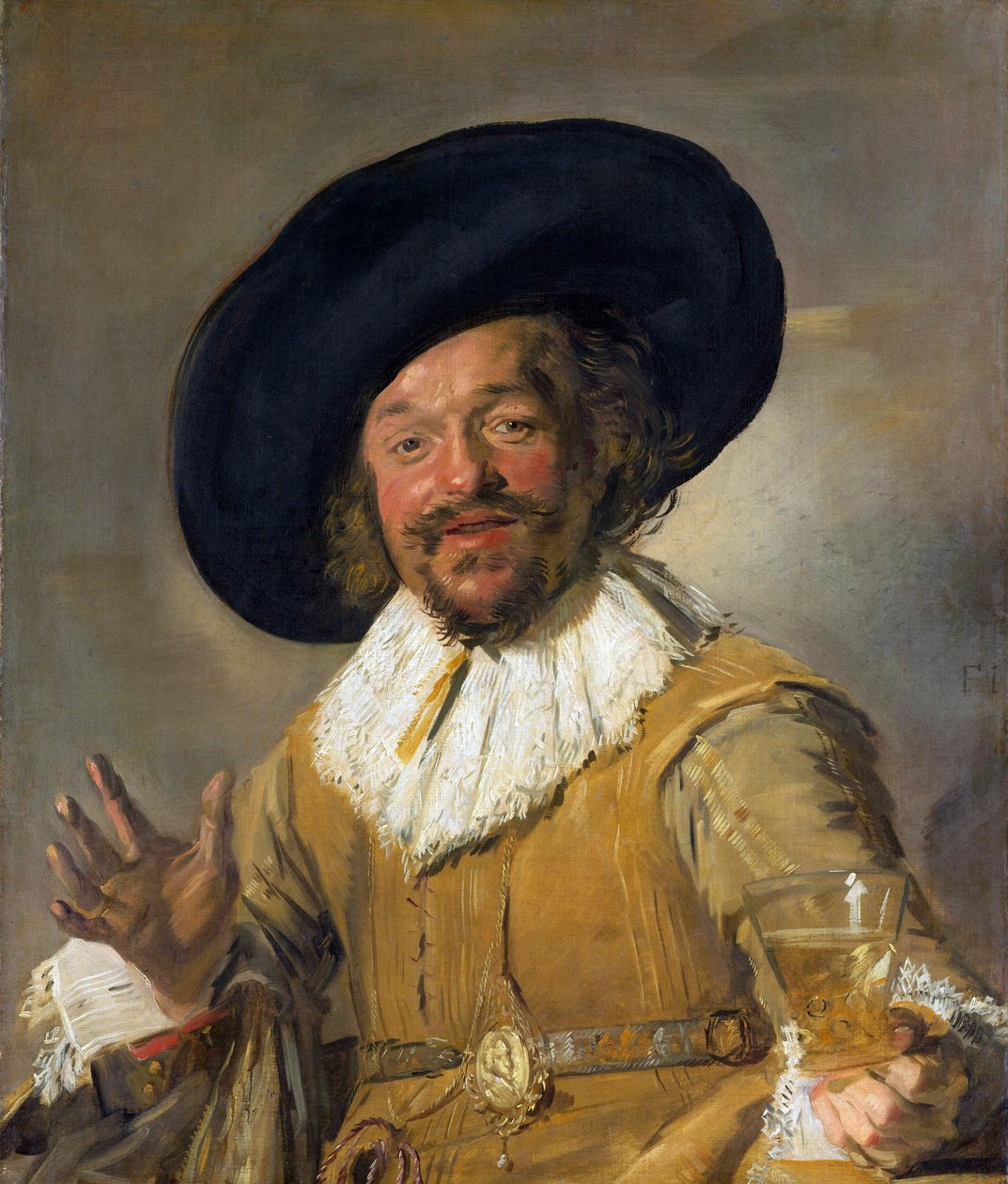 Der fröhliche Trinker von Frans Hals