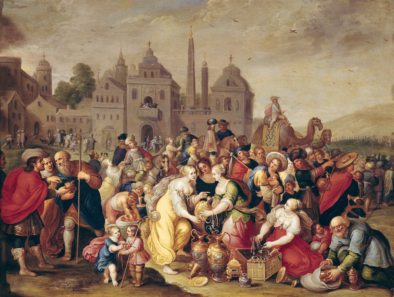 Der Exodus oder Die Vasen der Ägypter von Frans II Francken the Younger