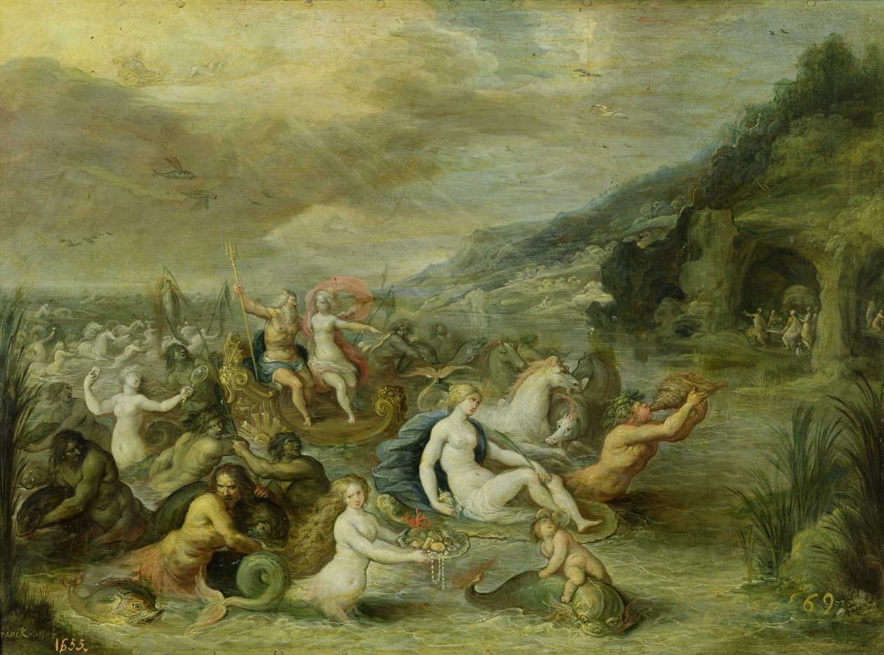 Der Triumph der Amphitrite von Frans II Francken the Younger