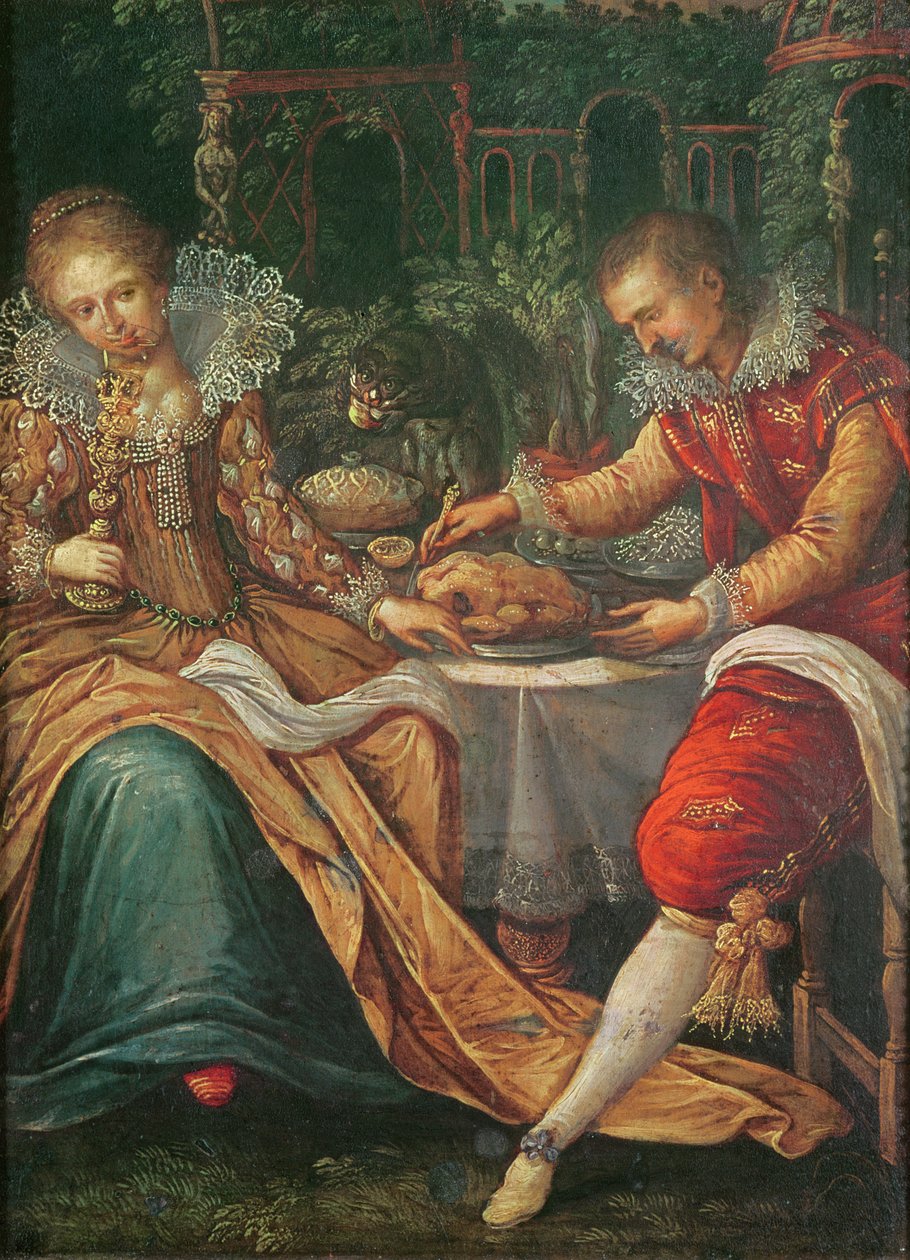 Die fünf Sinne: Geschmack von Frans Pourbus the Younger