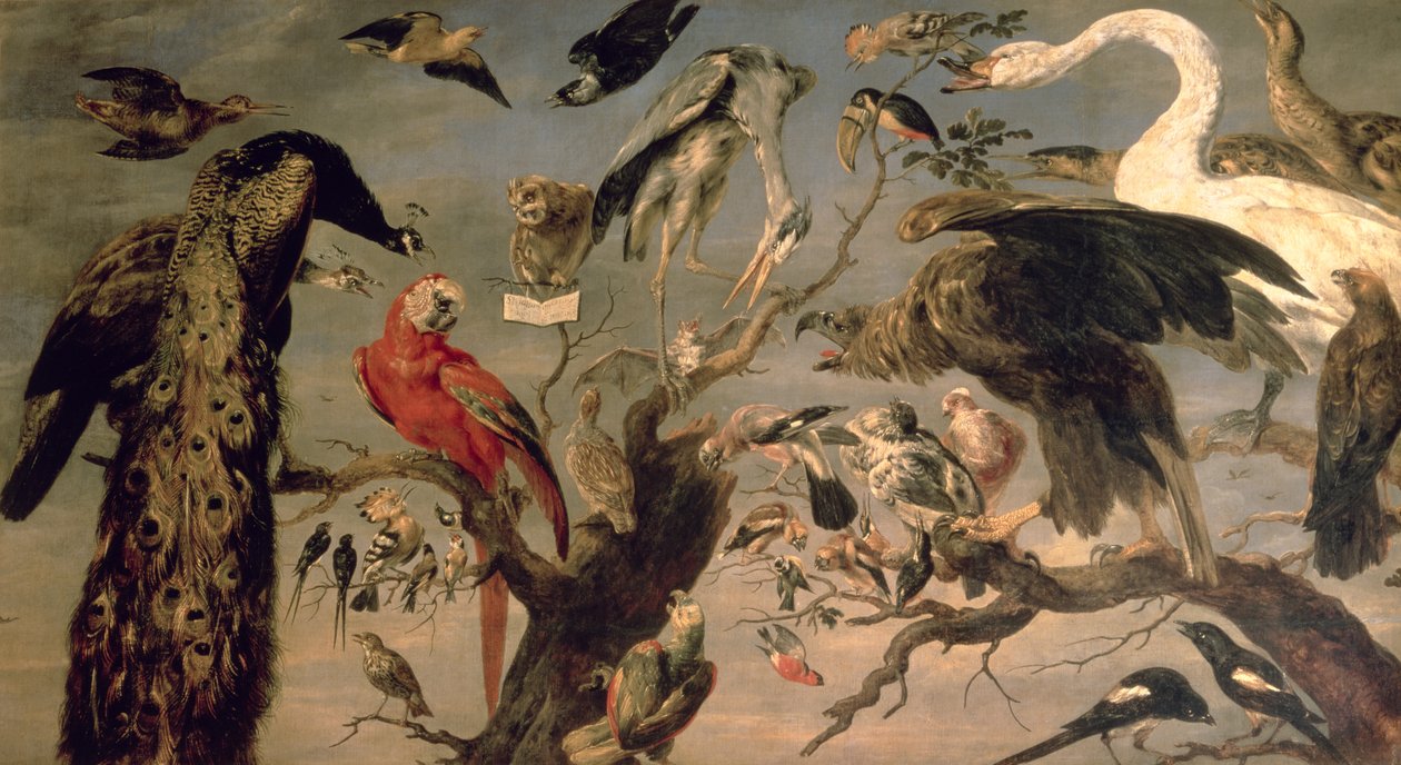 Das Konzert der Vögel von Frans Snyders or Snijders