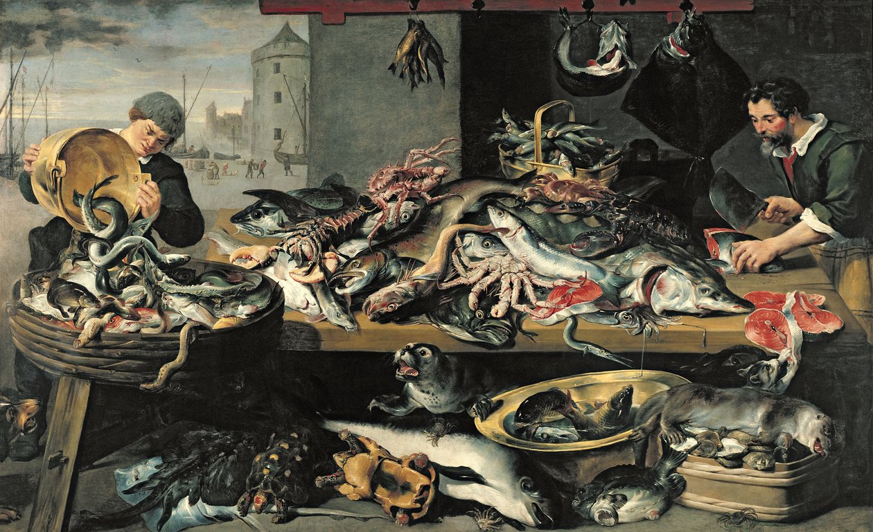 Der Fischmarkt von Frans Snyders or Snijders