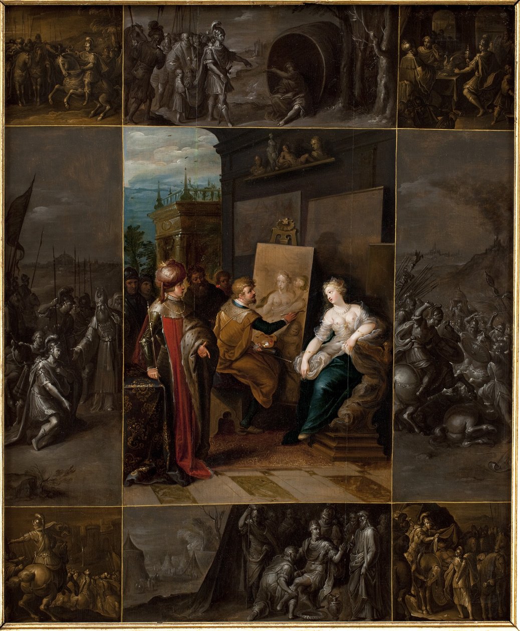 Apelles malt Campaspe von Frans Francken d.Y.
