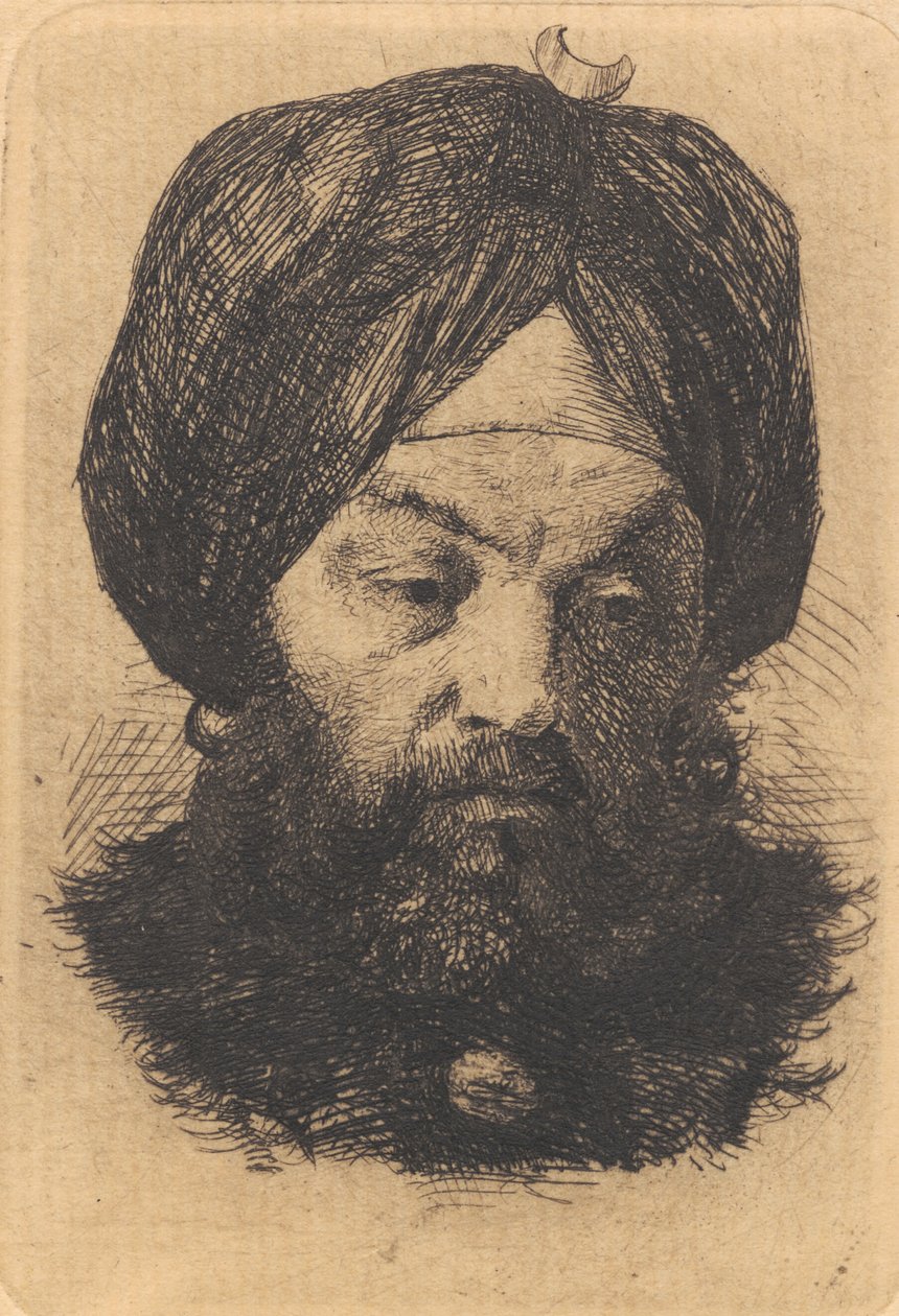 Mann mit Turban von Frans Schwartz