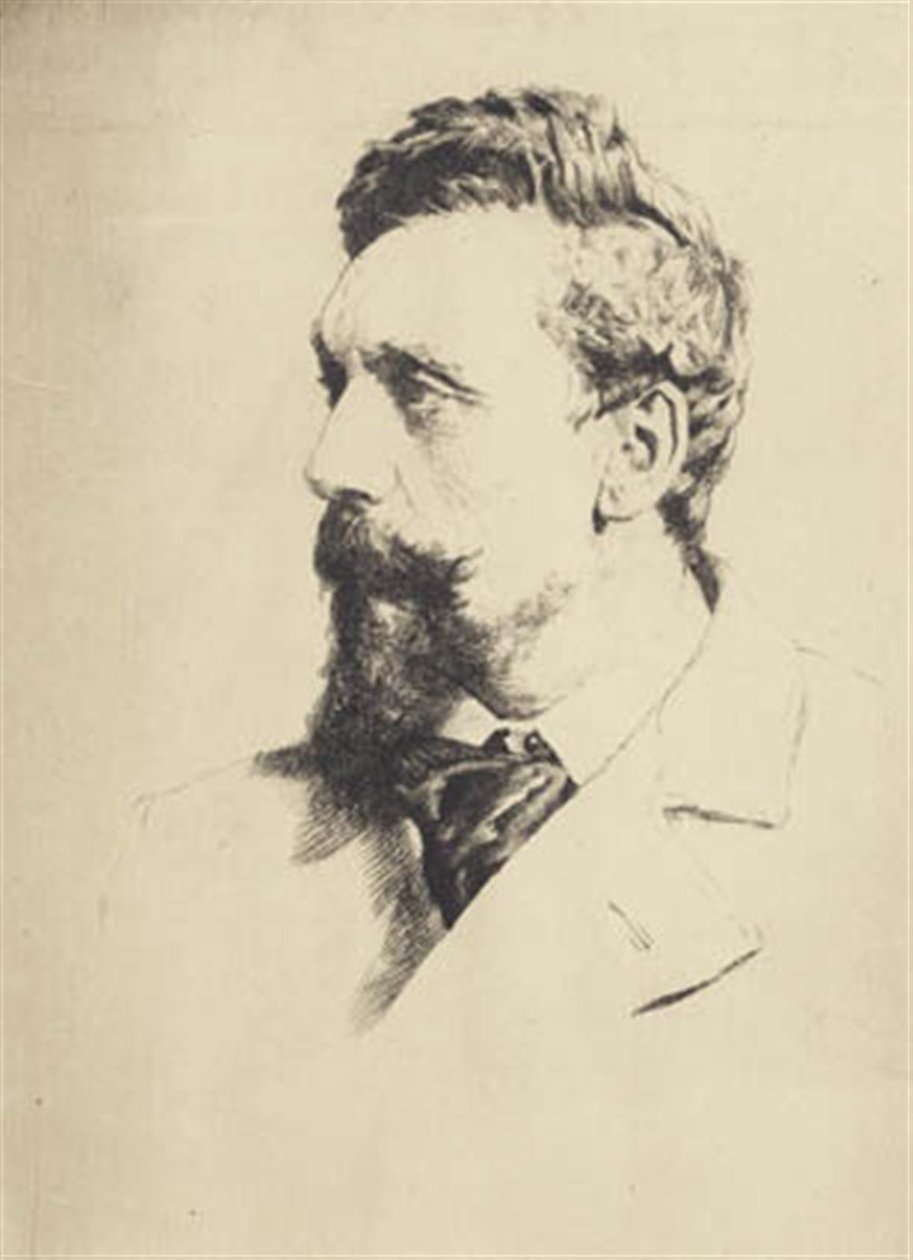 Porträt von Carl Bloch von Frans Schwartz