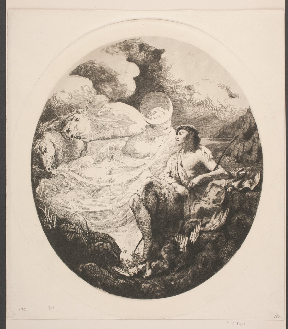 Selene und Endymion von Frans Schwartz