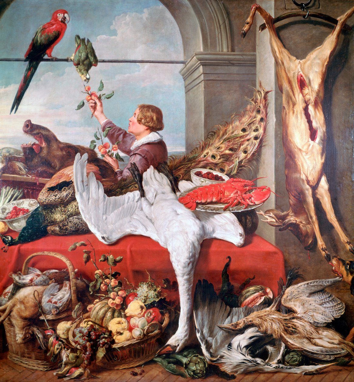 Innenansicht eines Büros, um 1635 von Frans Snyders or Snijders