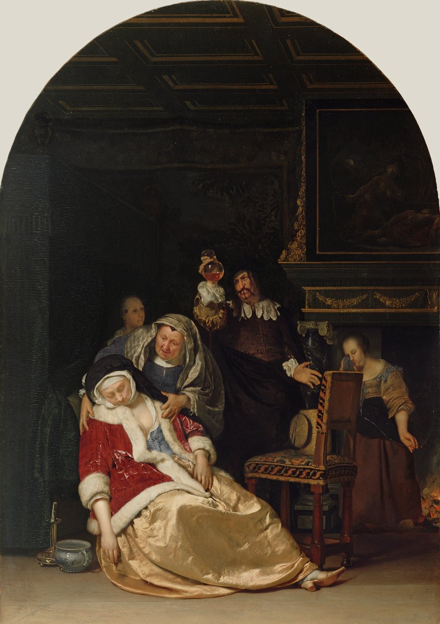 Der Arztbesuch, 1667 von Frans van Mieris