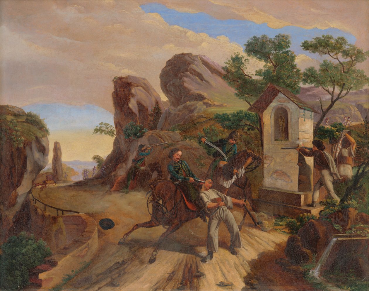 Banditenüberfall von Frantisek Belopotocky