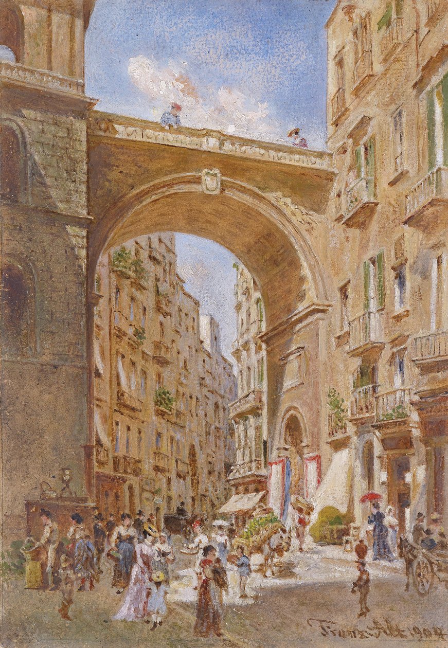 Die Chiaia-Brücke in Neapel von Franz Alt
