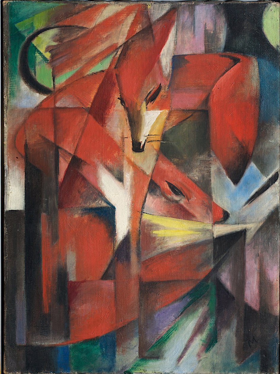 Der Fuchs, 1913 von Franz Marc