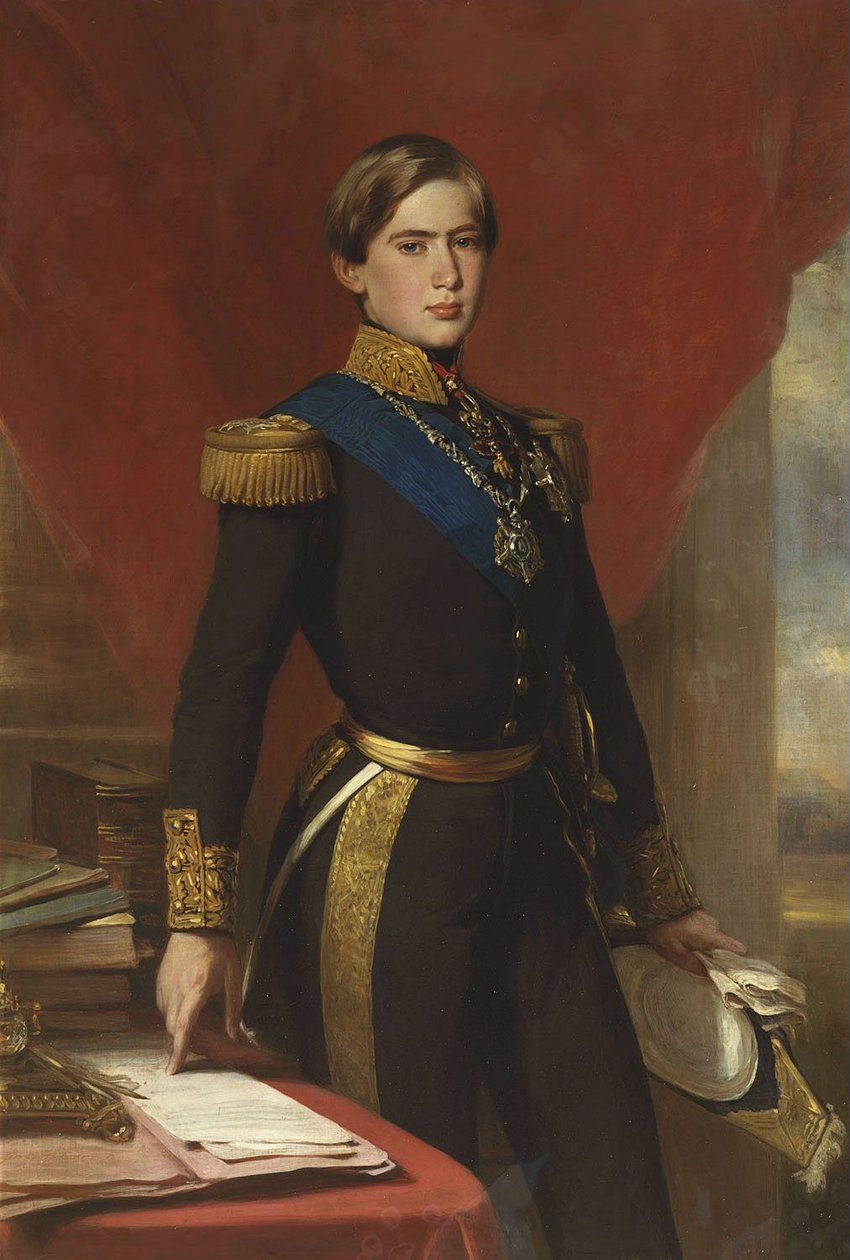 Pedro V., König von Portugal von Franz Xaver Winterhalter