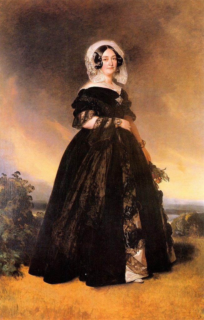 Porträt von Victoire von Sachsen-Coburg-Saalfeld von Franz Xaver Winterhalter