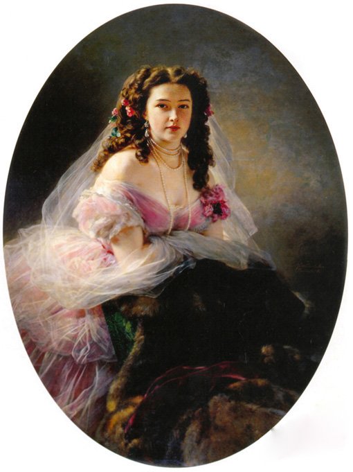 Porträt von Madame Barbe de Rimsky-Korsakov von Franz Xaver Winterhalter