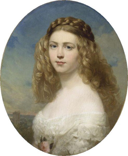 Porträt von Prinzessin Amelie von Bayern von Franz Xaver Winterhalter