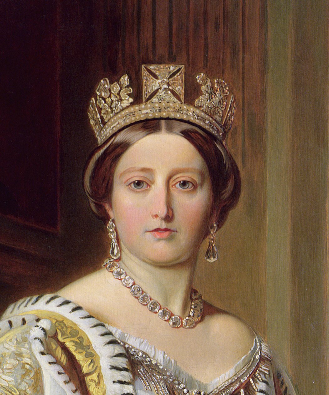 Porträt von Königin Victoria, 1859 (Detail) von Franz Xaver Winterhalter