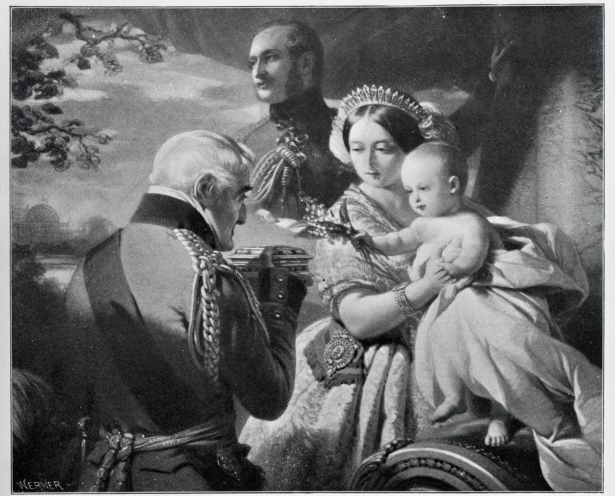 Der Erste Mai 1851, graviert von Werner von Franz Xaver Winterhalter
