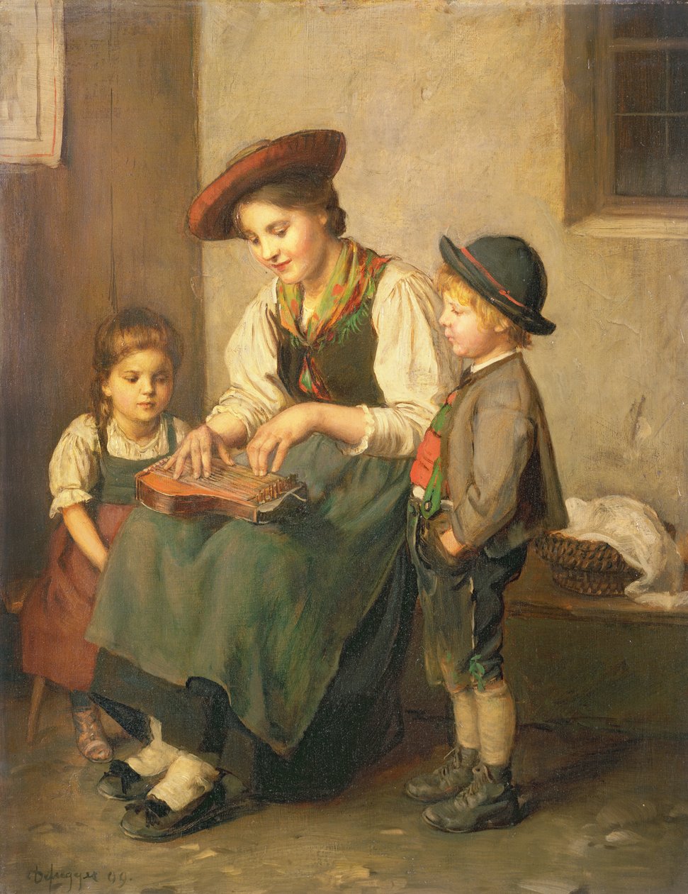 Der Zitherspieler von Franz Defregger