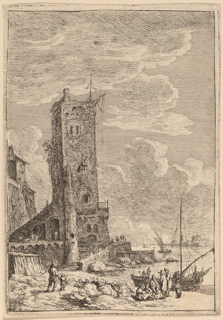 Hafen von Livorno von Franz Edmund Weirotter