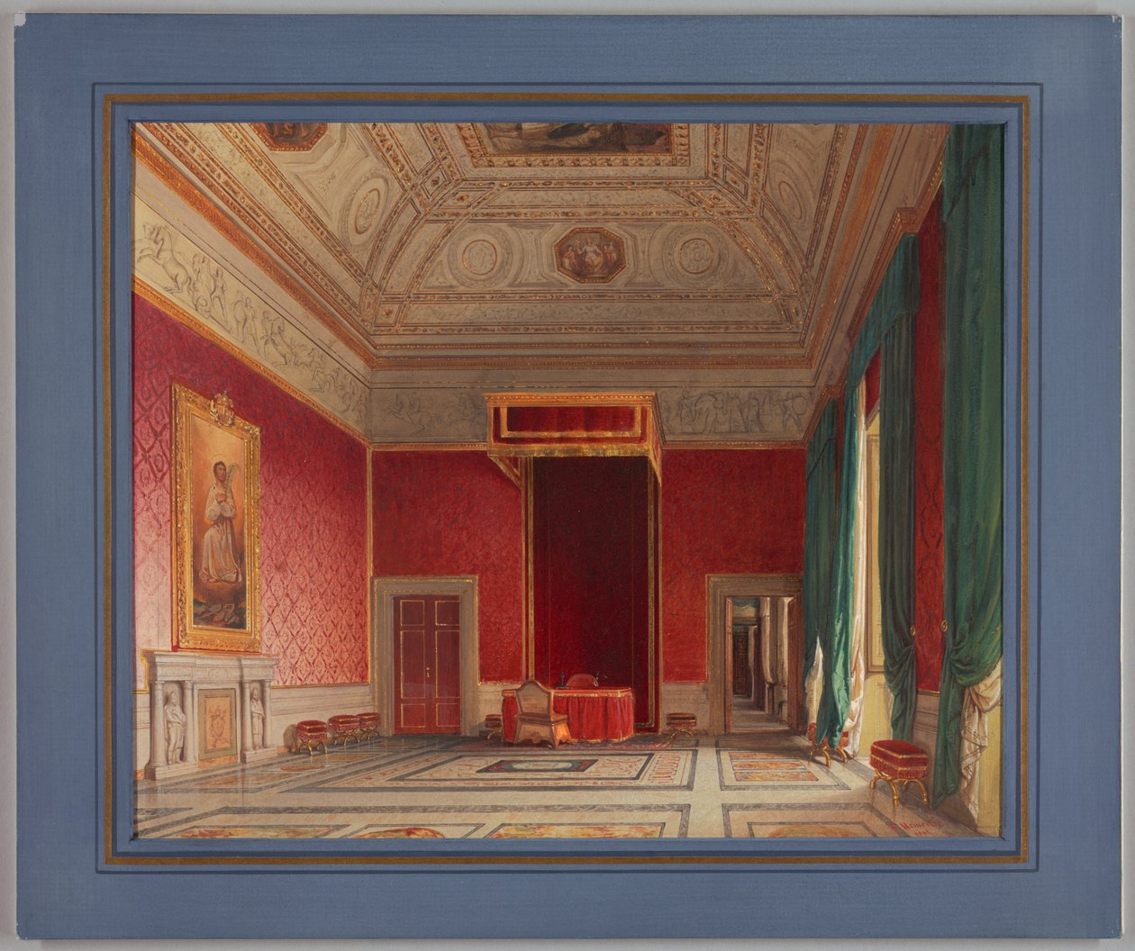 Sala del Thorvaldsen, Rom, 1845 von Franz Heinrich
