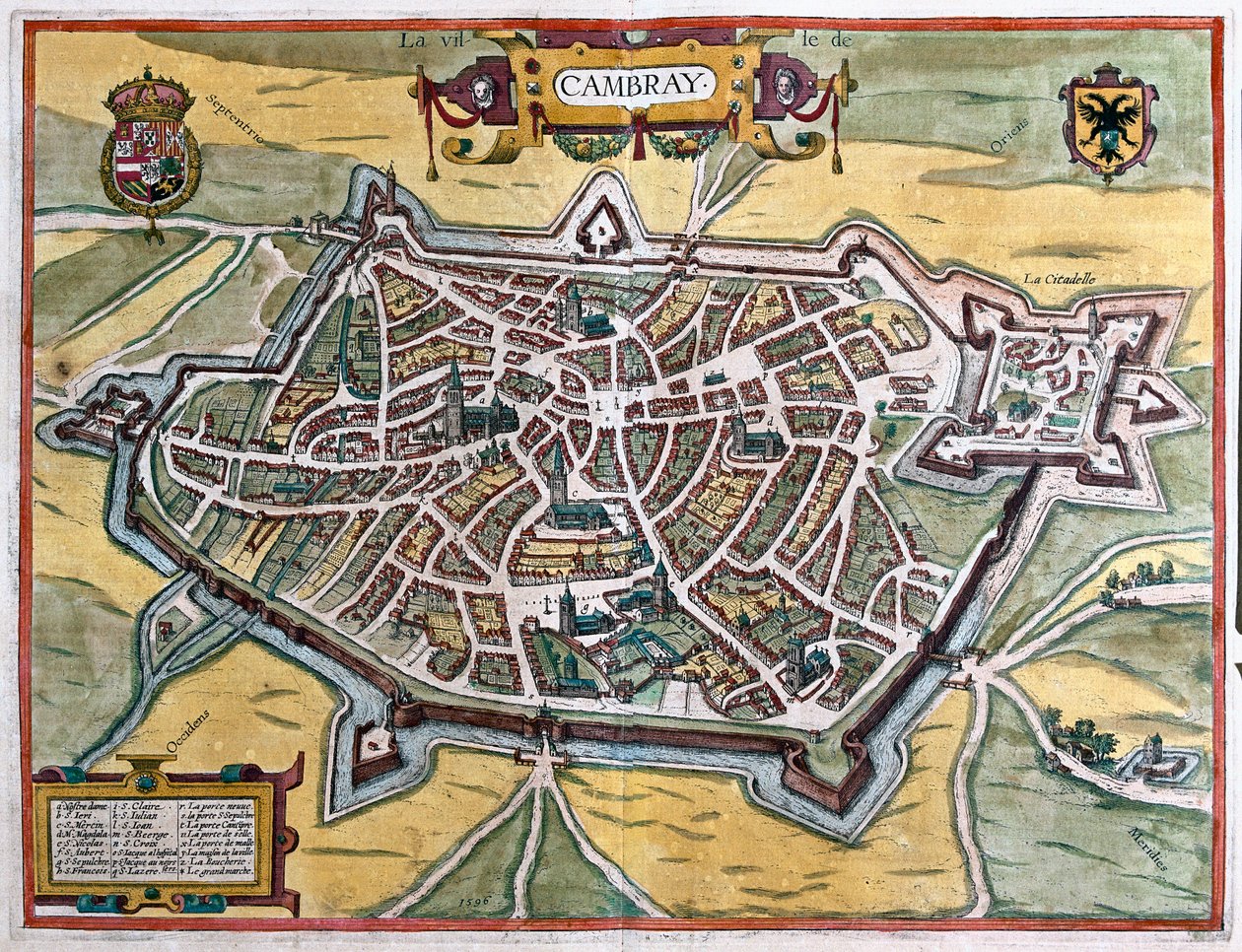 Cambrai, Frankreich (Gravur) von Franz Hogenberg