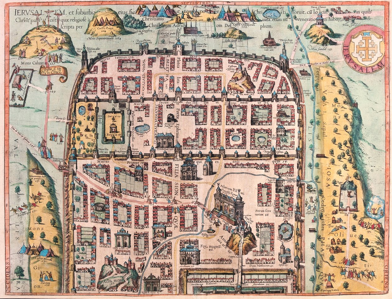 Jerusalem (Blatt 1), Israel von Franz Hogenberg