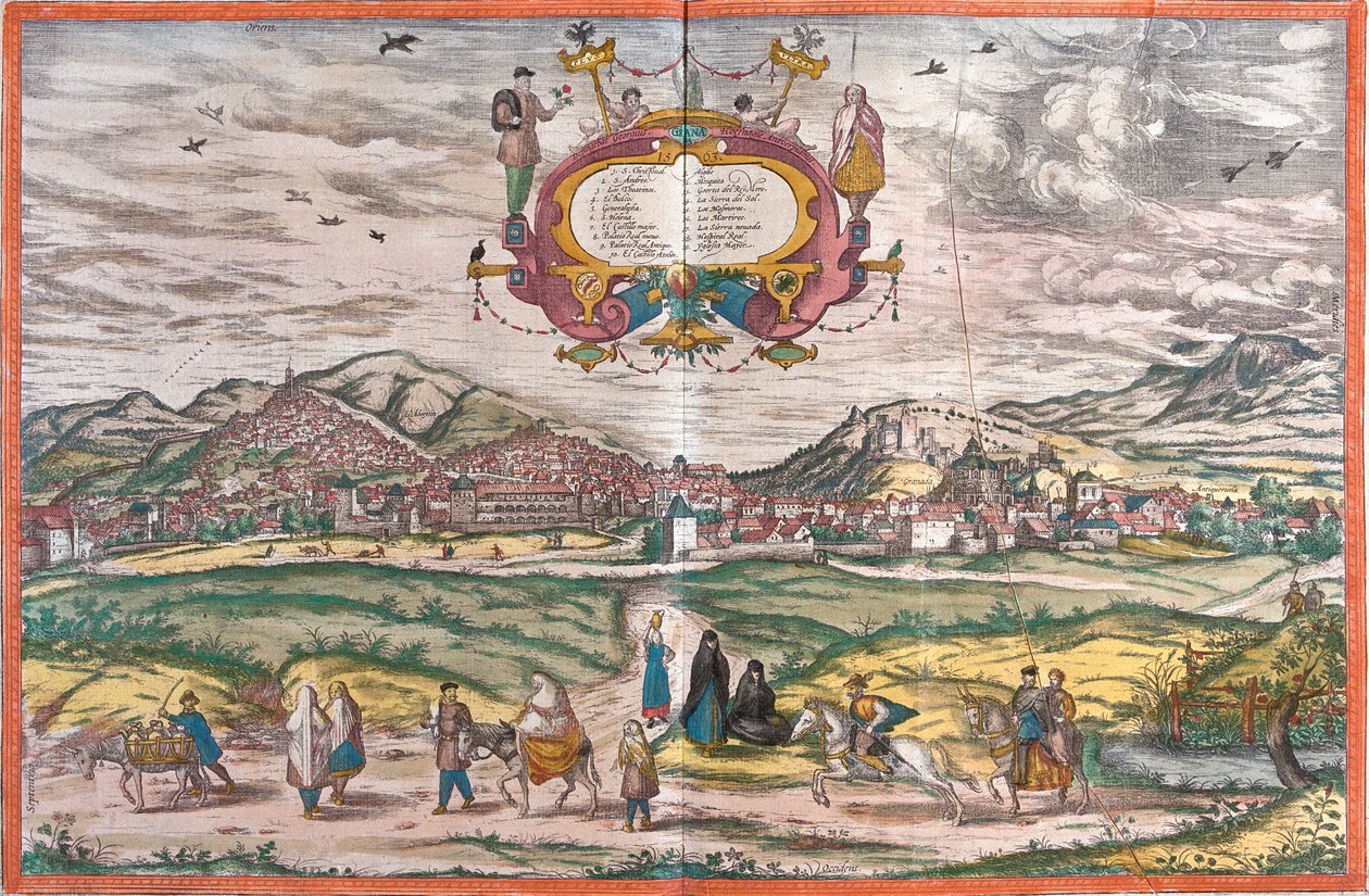 Ansicht von Granada, Spanien (Radierung) von Franz Hogenberg