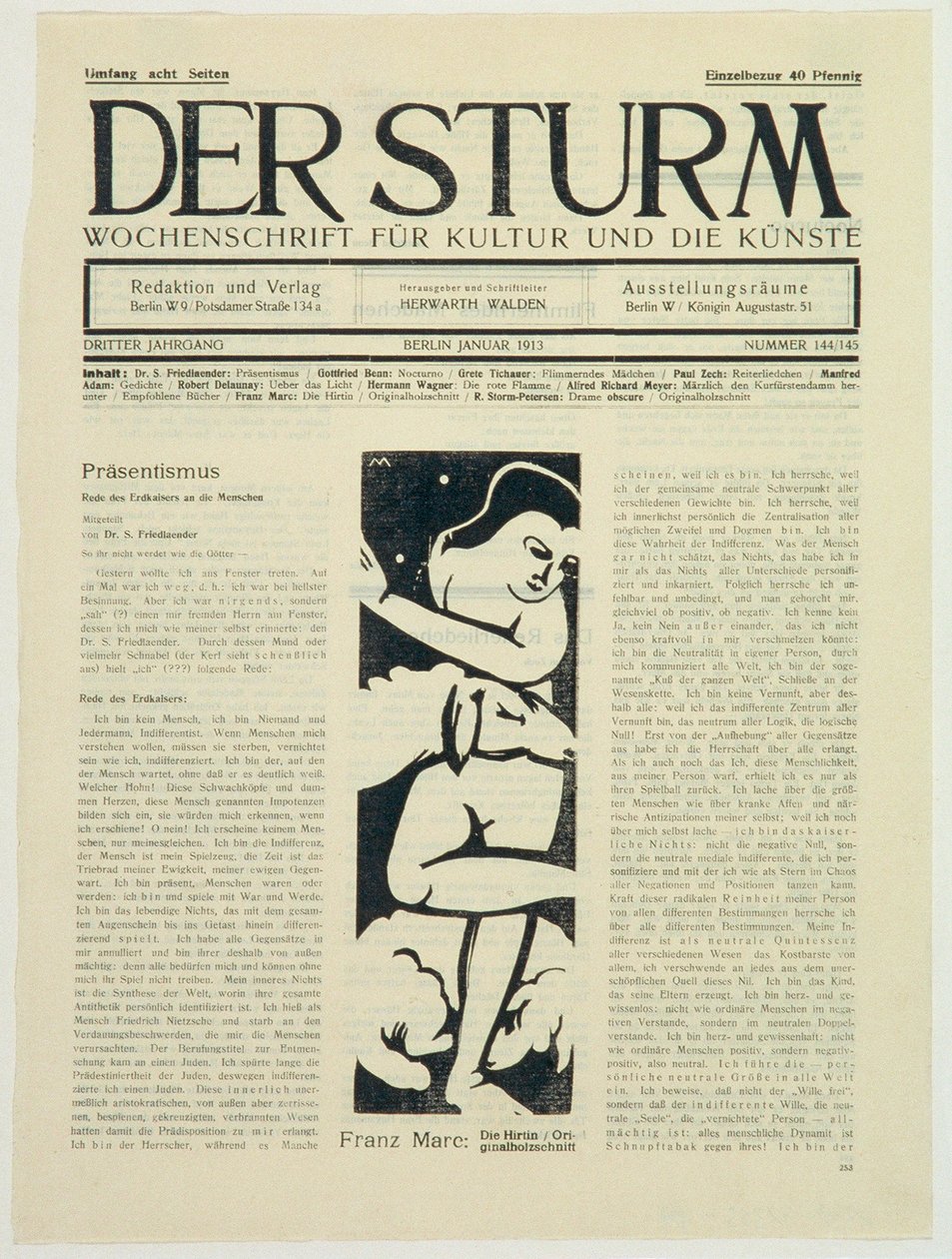 Die Hirtin von Franz Marc
