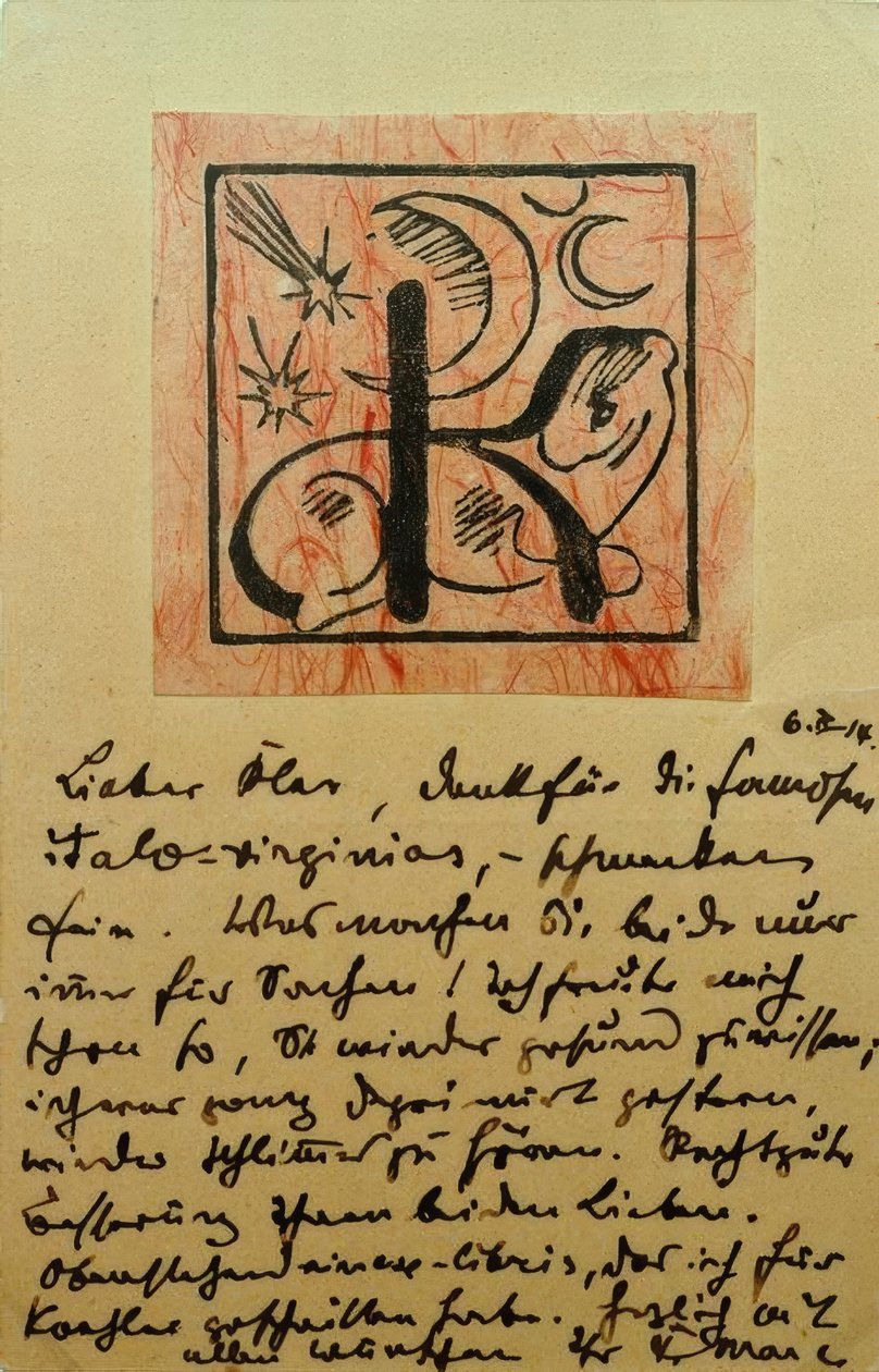 Exlibris Bernhard Koehler von Franz Marc