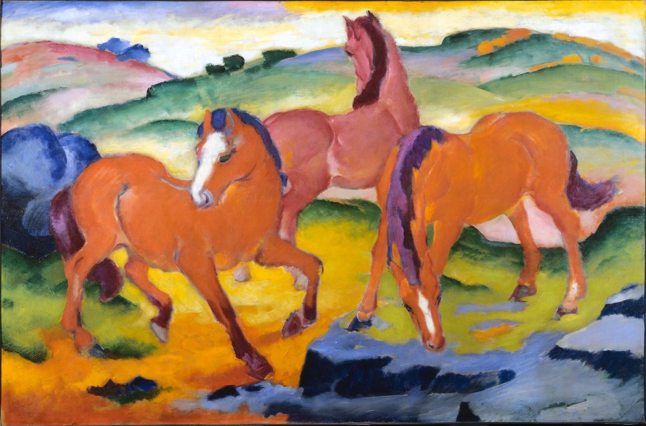 Weidende Pferde IV von Franz Marc