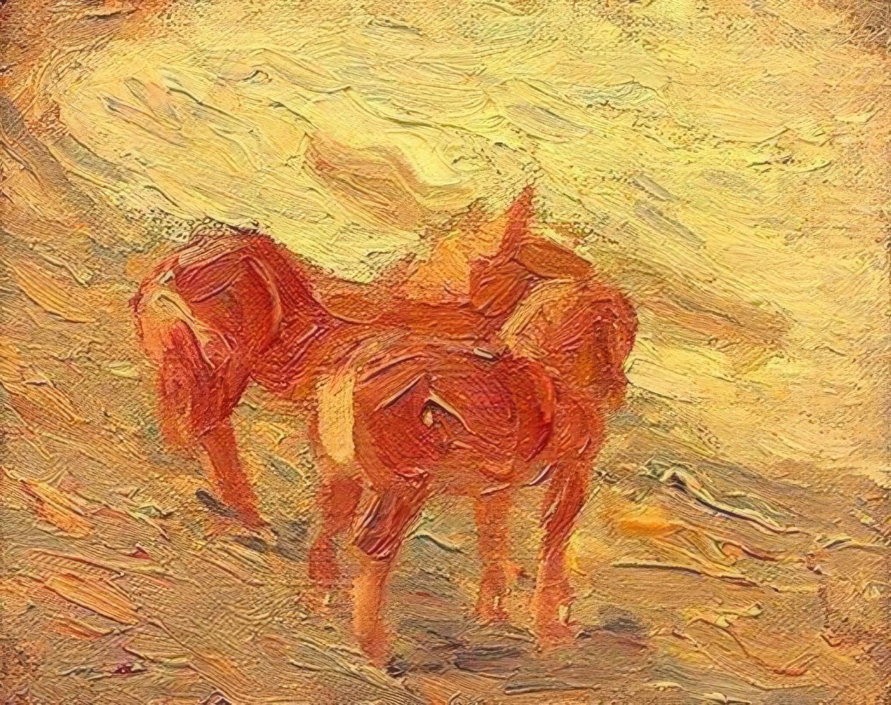 Pferde am Meer von Franz Marc