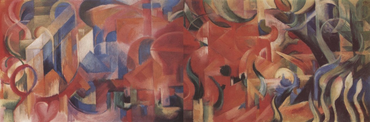 Spielende Formen von Franz Marc