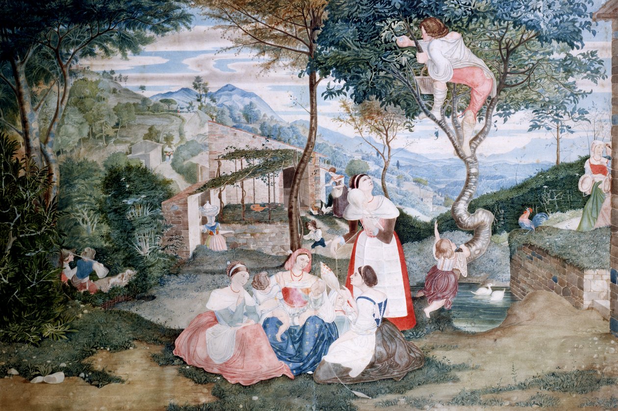 Szene des Landlebens von Franz Theobald Horny