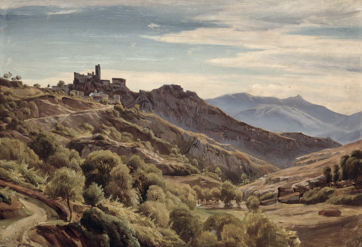 Blick auf Olevano von Franz Theobald Horny