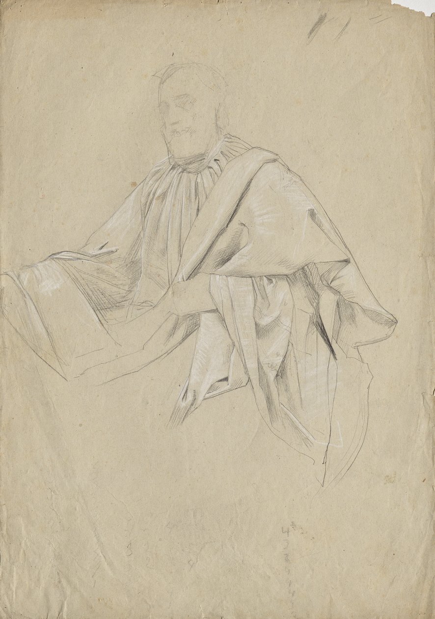 Alter Mann mit reichem Gewand von Franz von Matsch