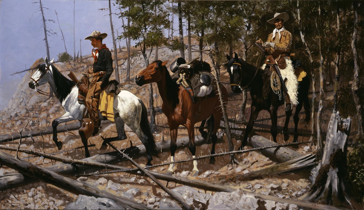 Auf der Suche nach Weideland für Rinder von Frederic Remington