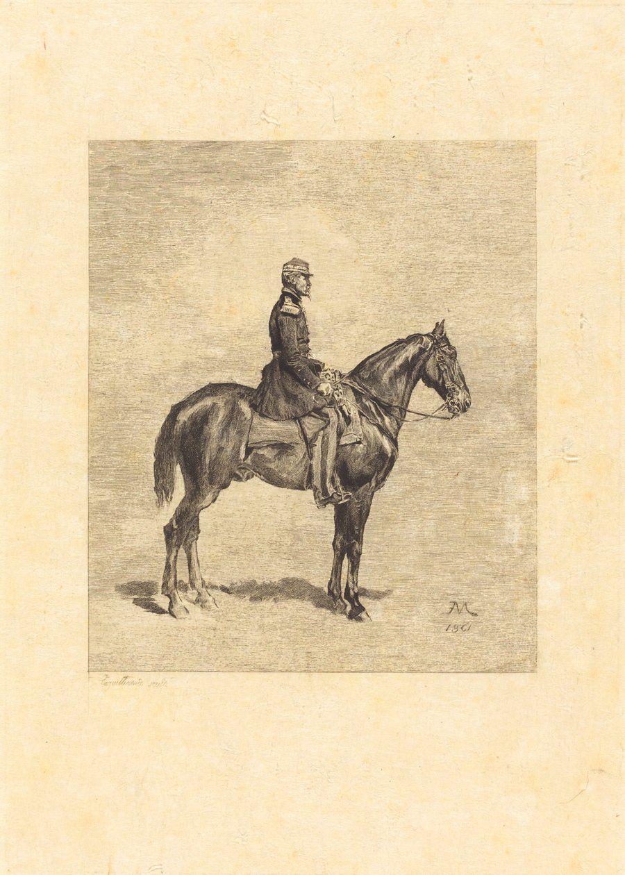 Reiter von Frederic Auguste La Guillermie after Jean Louis Ernest Meissonier