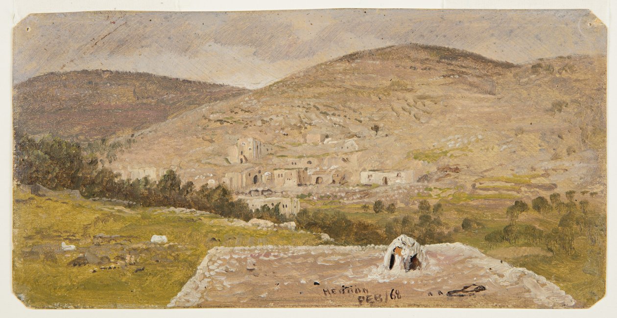 Hebron, Gesamtansicht, Februar 1868 von Frederic Edwin Church
