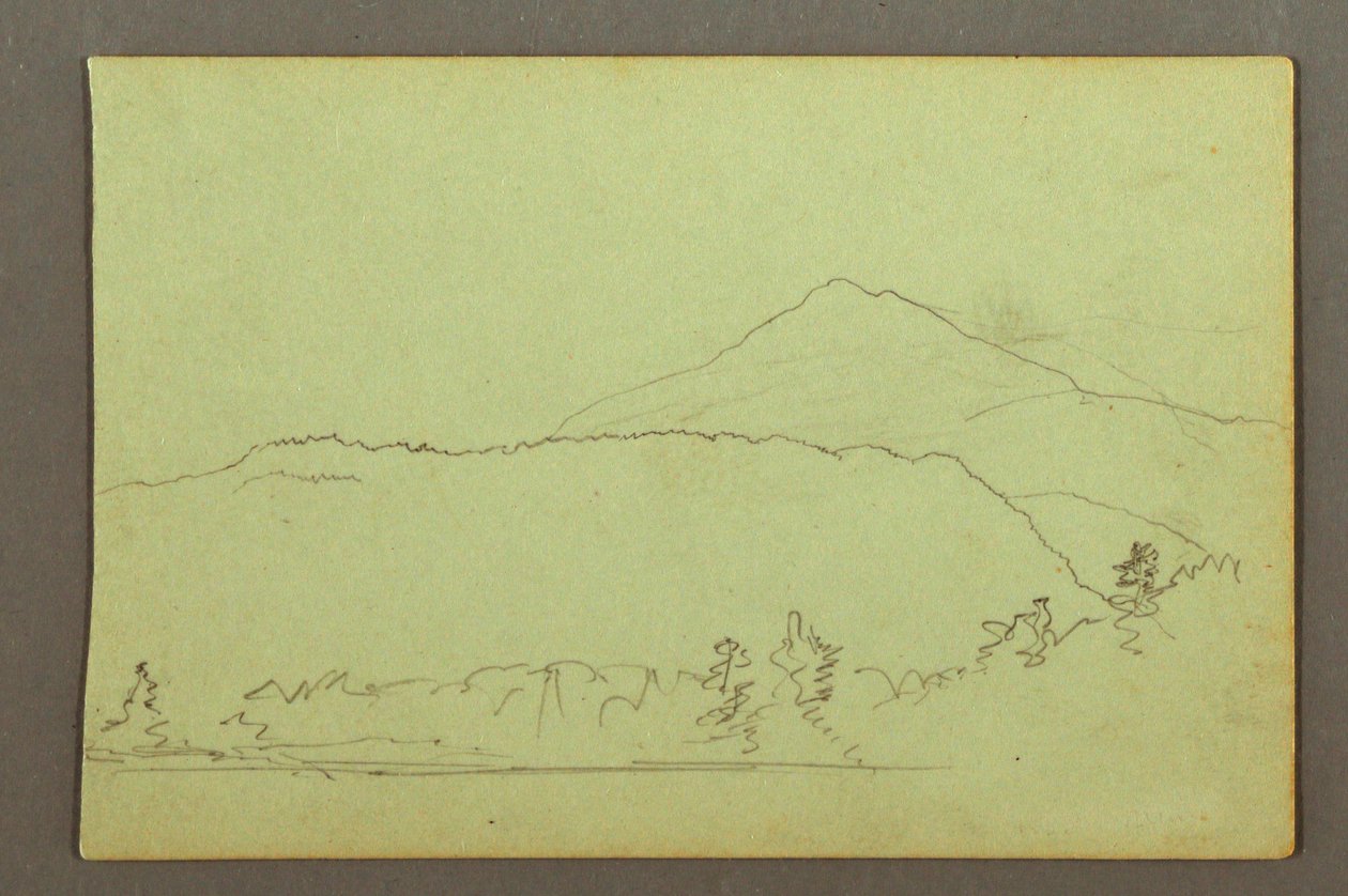See, Hügelkette, möglicherweise 1856 von Frederic Edwin Church