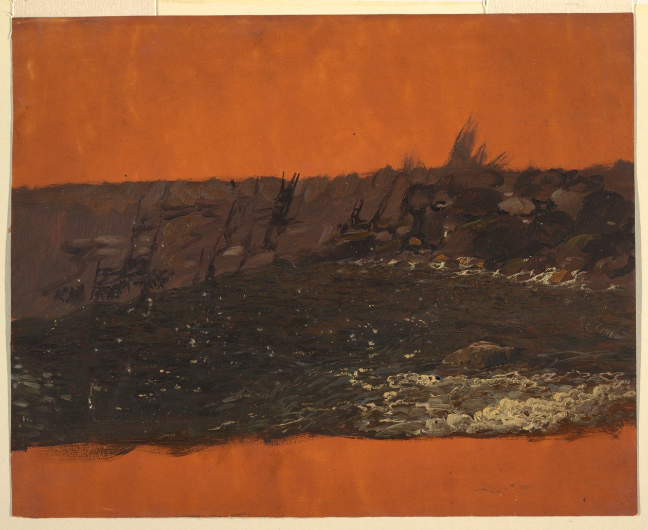 Zeichnung, Küste von Maine, ca. 1850 von Frederic Edwin Church