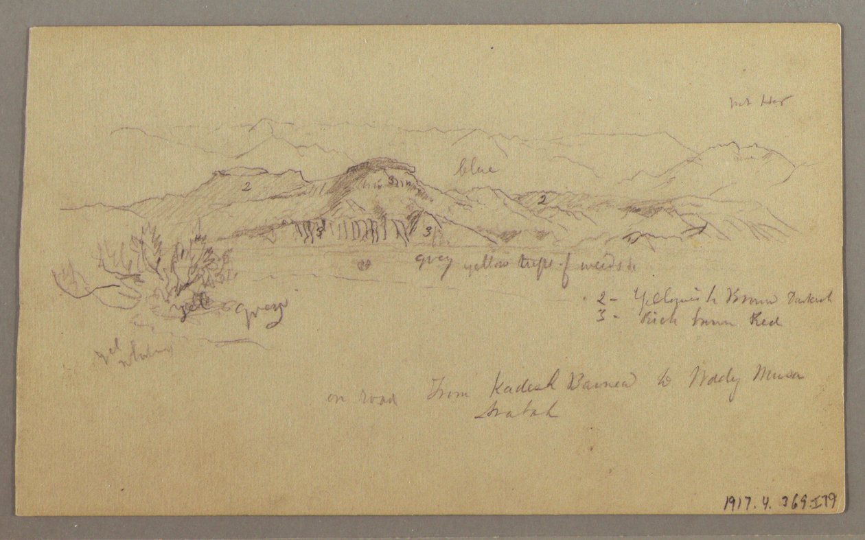 Zeichnung, Berggipfel, 22. Februar 1868 von Frederic Edwin Church