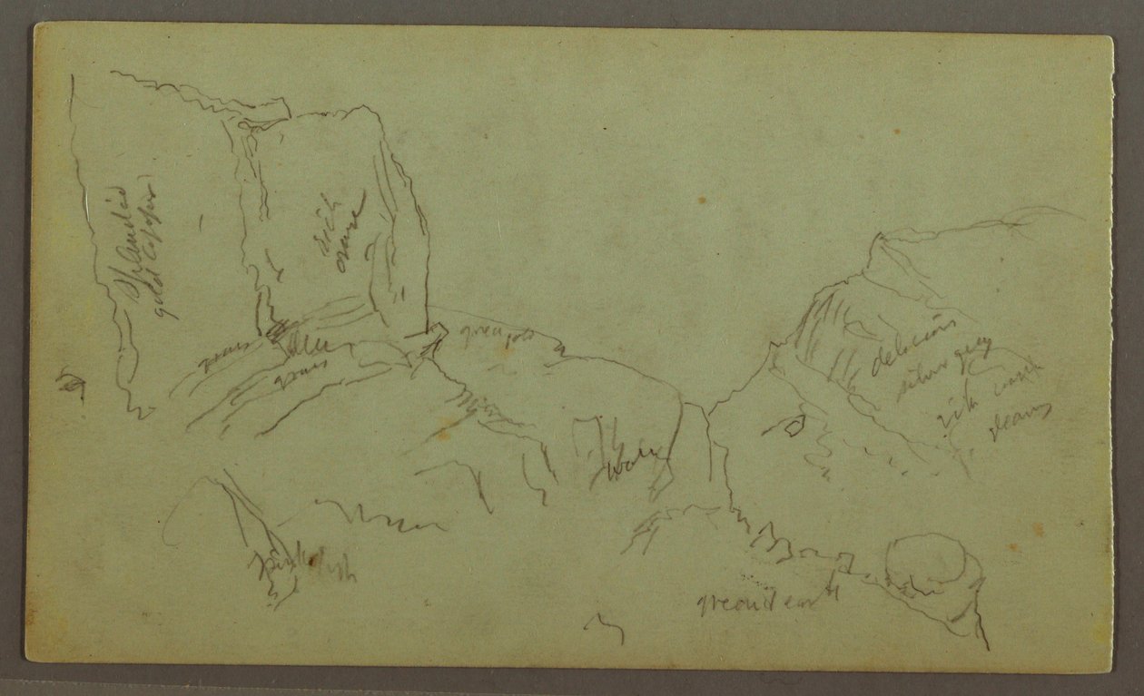 Felsige Berggipfel, möglicherweise 1868 von Frederic Edwin Church