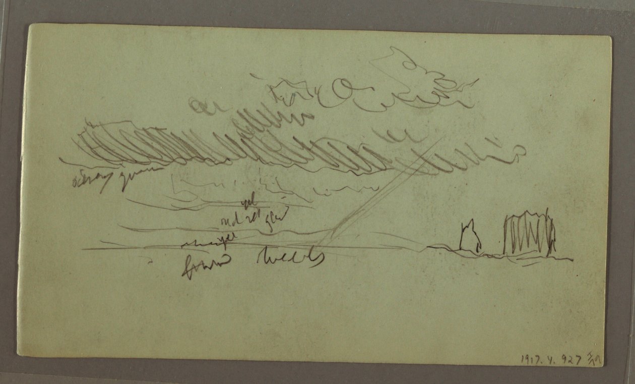 Himmelsstudie, Februar 1869 von Frederic Edwin Church