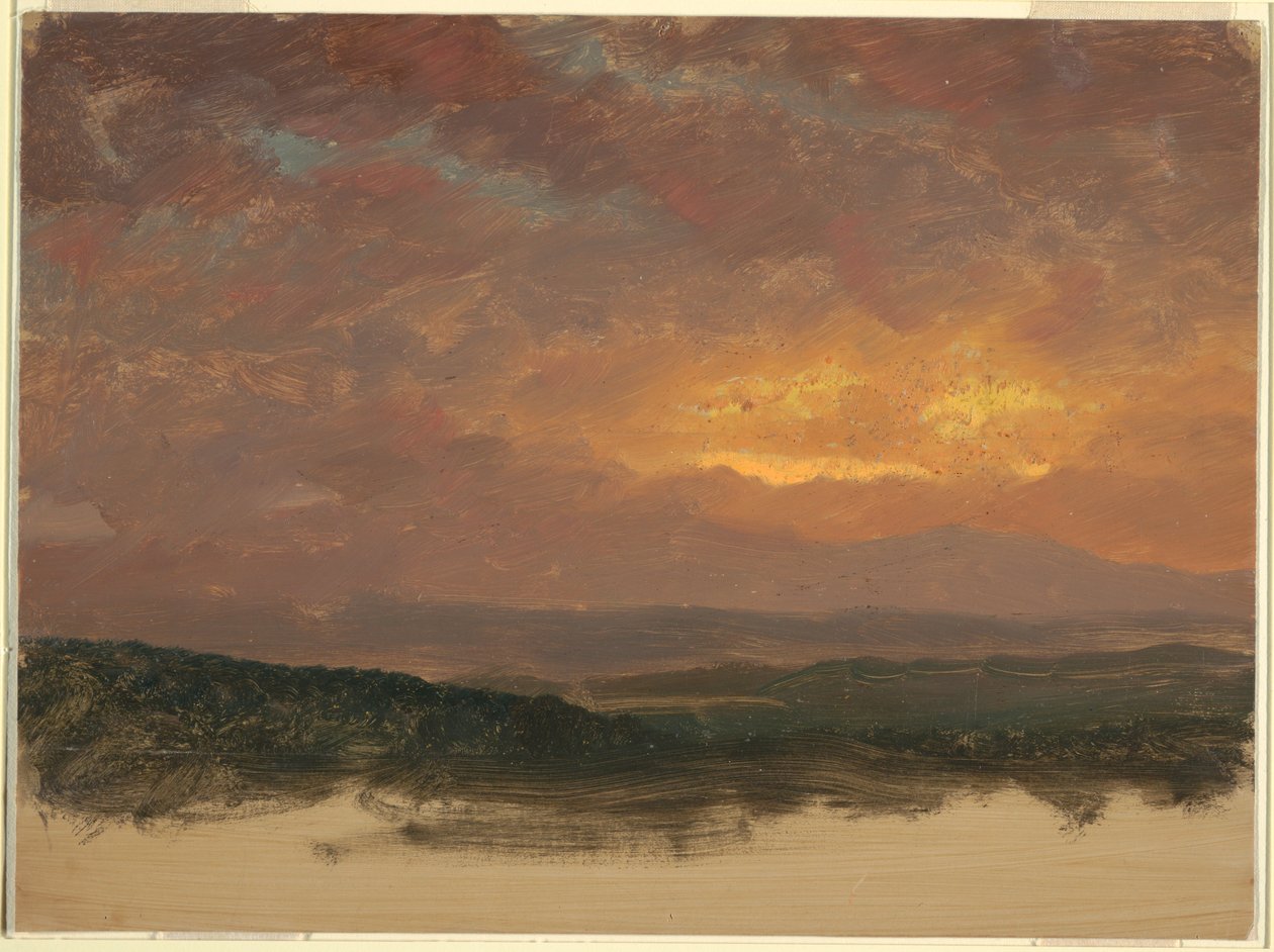 Sonnenuntergang über den Catskills von Frederic Edwin Church