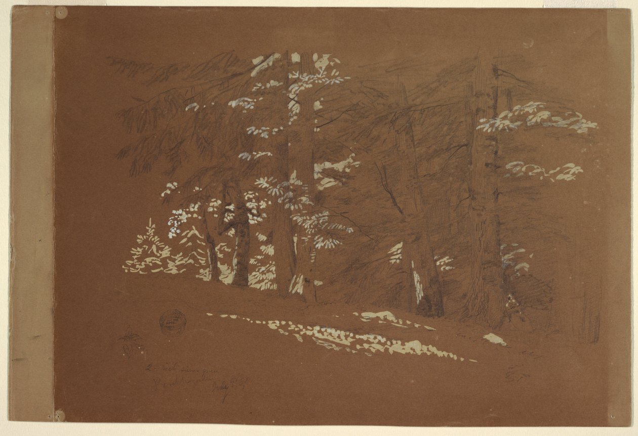 Bäume, Berchtesgaden, Bayern, 1868 von Frederic Edwin Church