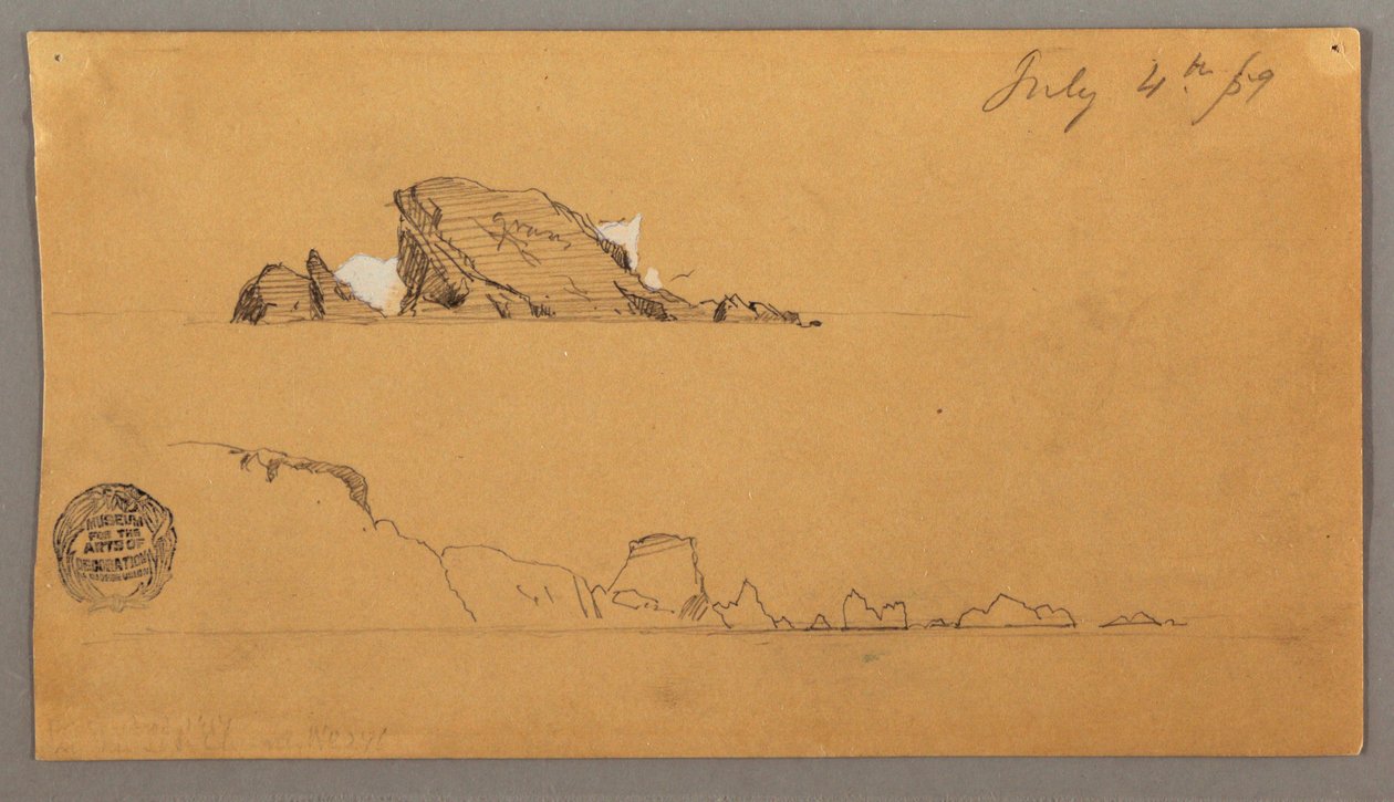 Zwei Eisberge von Frederic Edwin Church