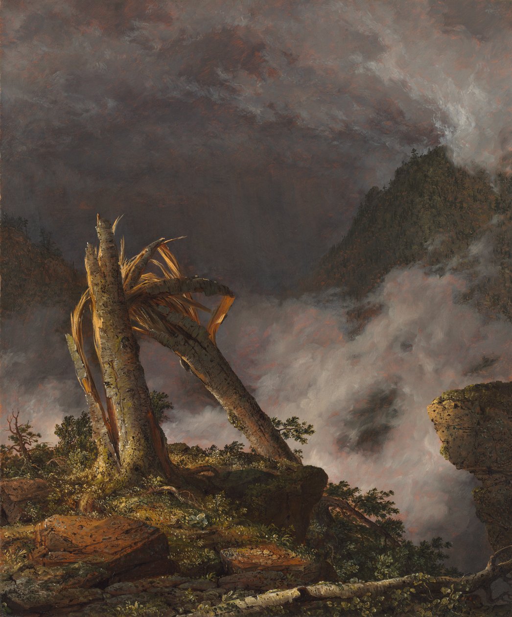 Sturm in den Bergen von Frederic Edwin Church