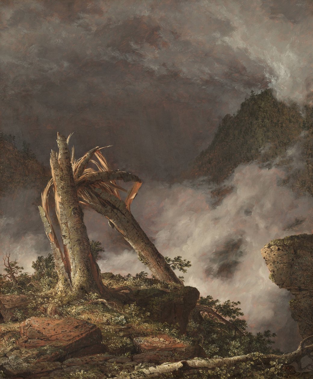 Sturm in den Bergen von Frederic Edwin Church
