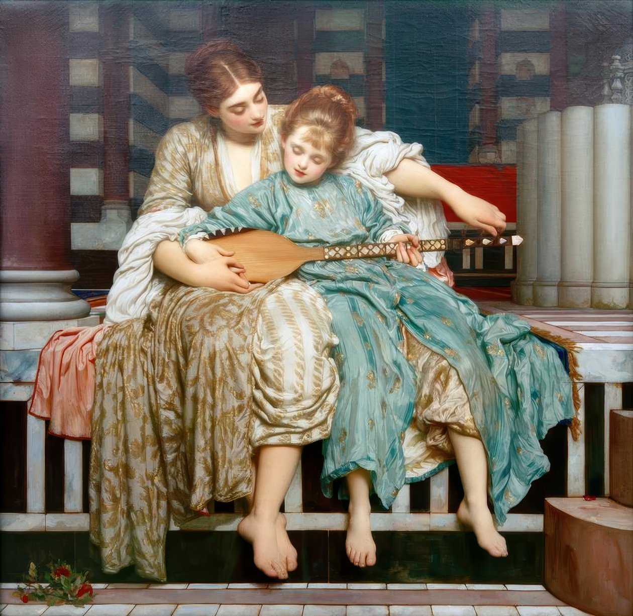 Musikunterricht von Frederic Lord Leighton