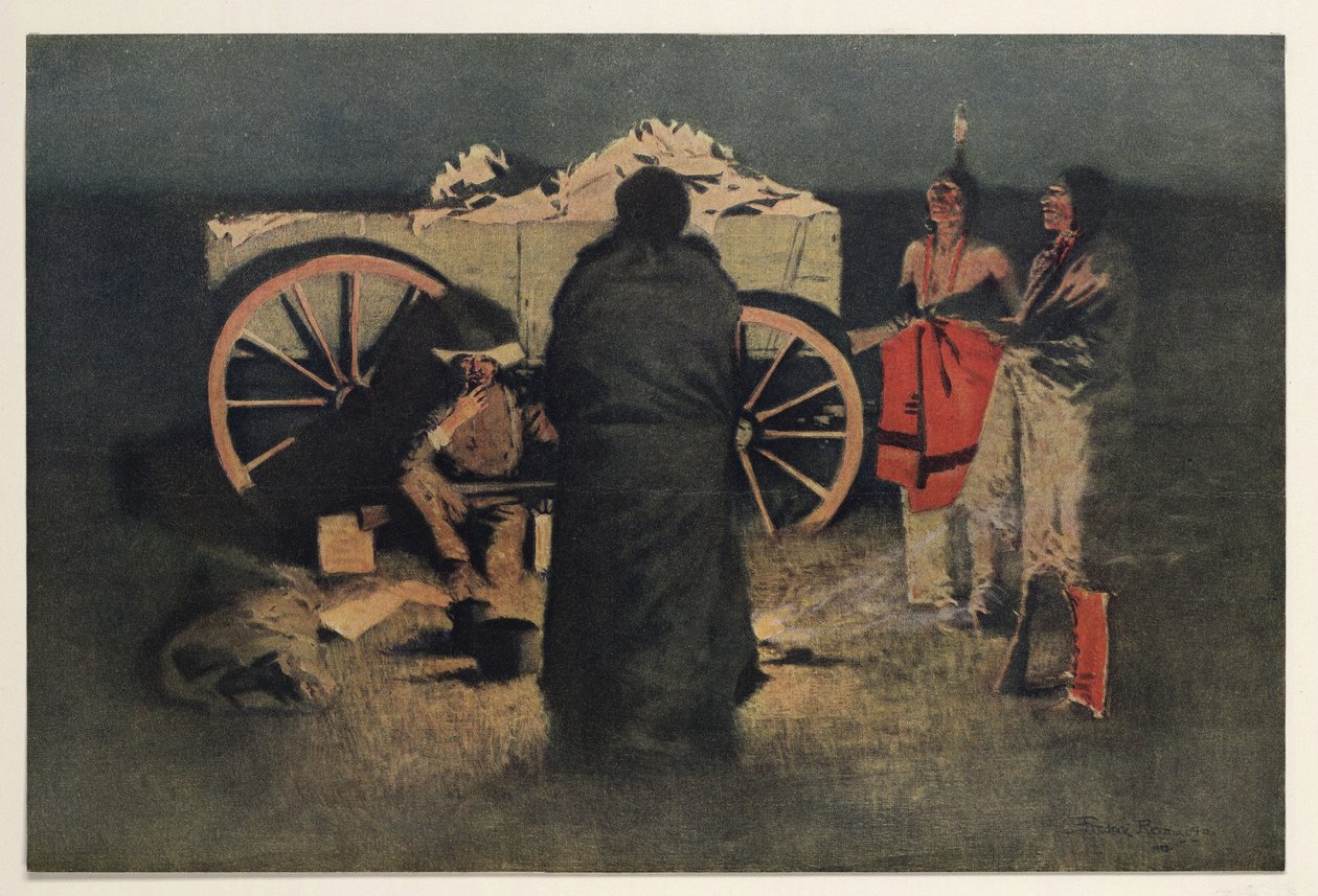 Nachtlager, 1905 von Frederic Remington